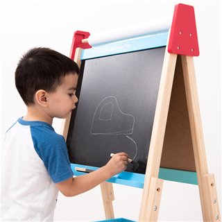 All-in-1 easel - blue/red